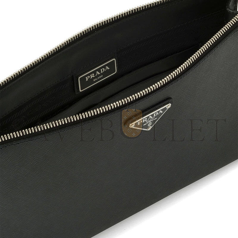 Pra*a saffiano leather men